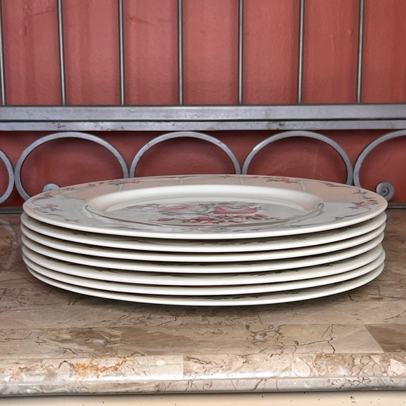 Castleton (USA) Belrose Vintage Dinner Plate Set of 7 - Picture 5 of 8